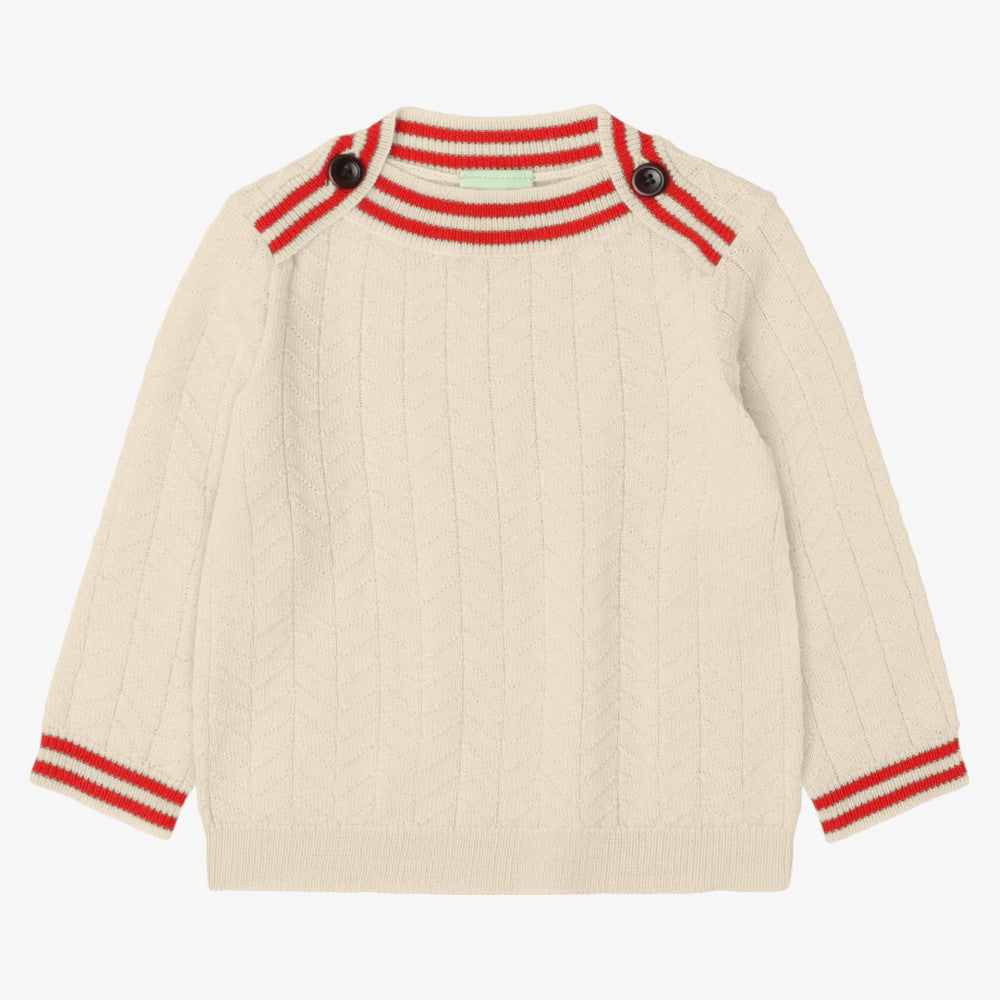 Zig Zag Sweater And Leggings - Ecru