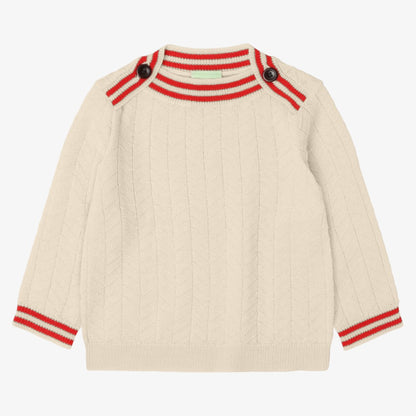 Zig Zag Sweater And Leggings - Ecru