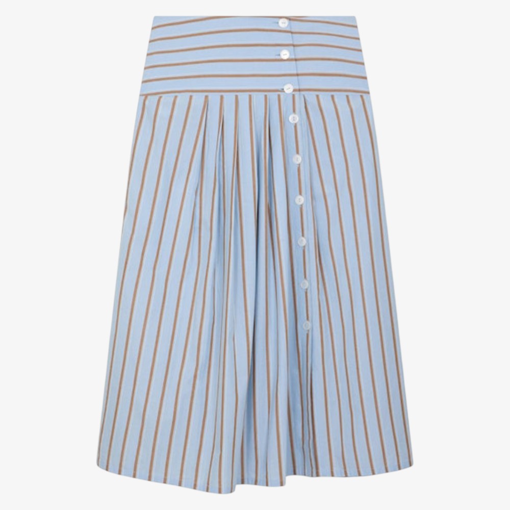 Stripe Skirt - Sky