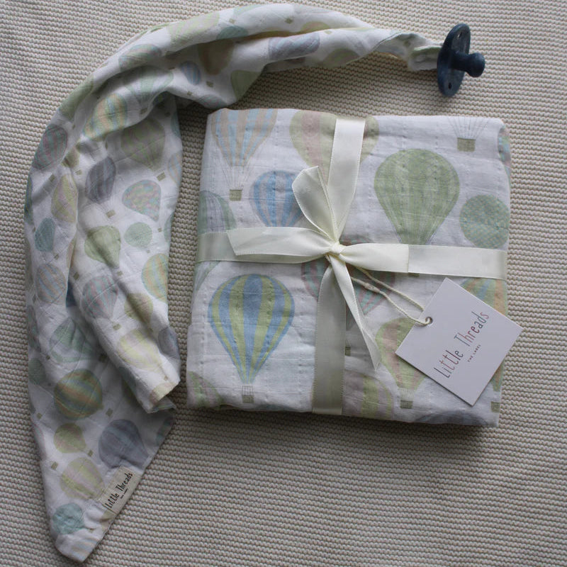 Muslin Blanket - Pastel Balloon