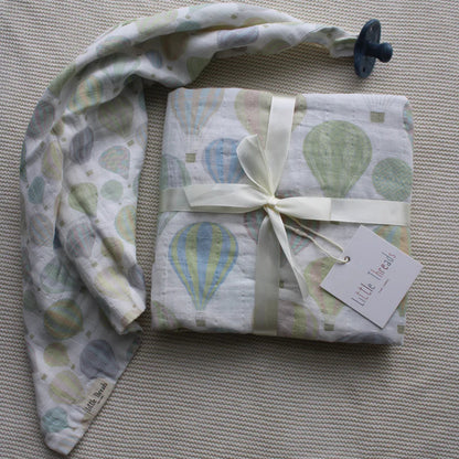 Muslin Blanket - Pastel Balloon