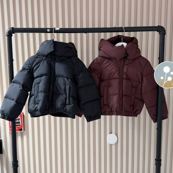Padded Hooded Jacket - Black