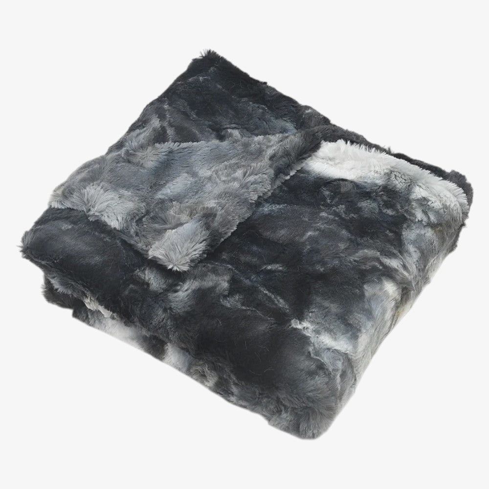 Tie Dye Blanket - Black