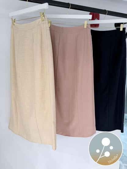 Waistband Woven Skirt - Navy