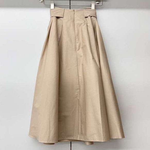 Flared Skirt - Beige