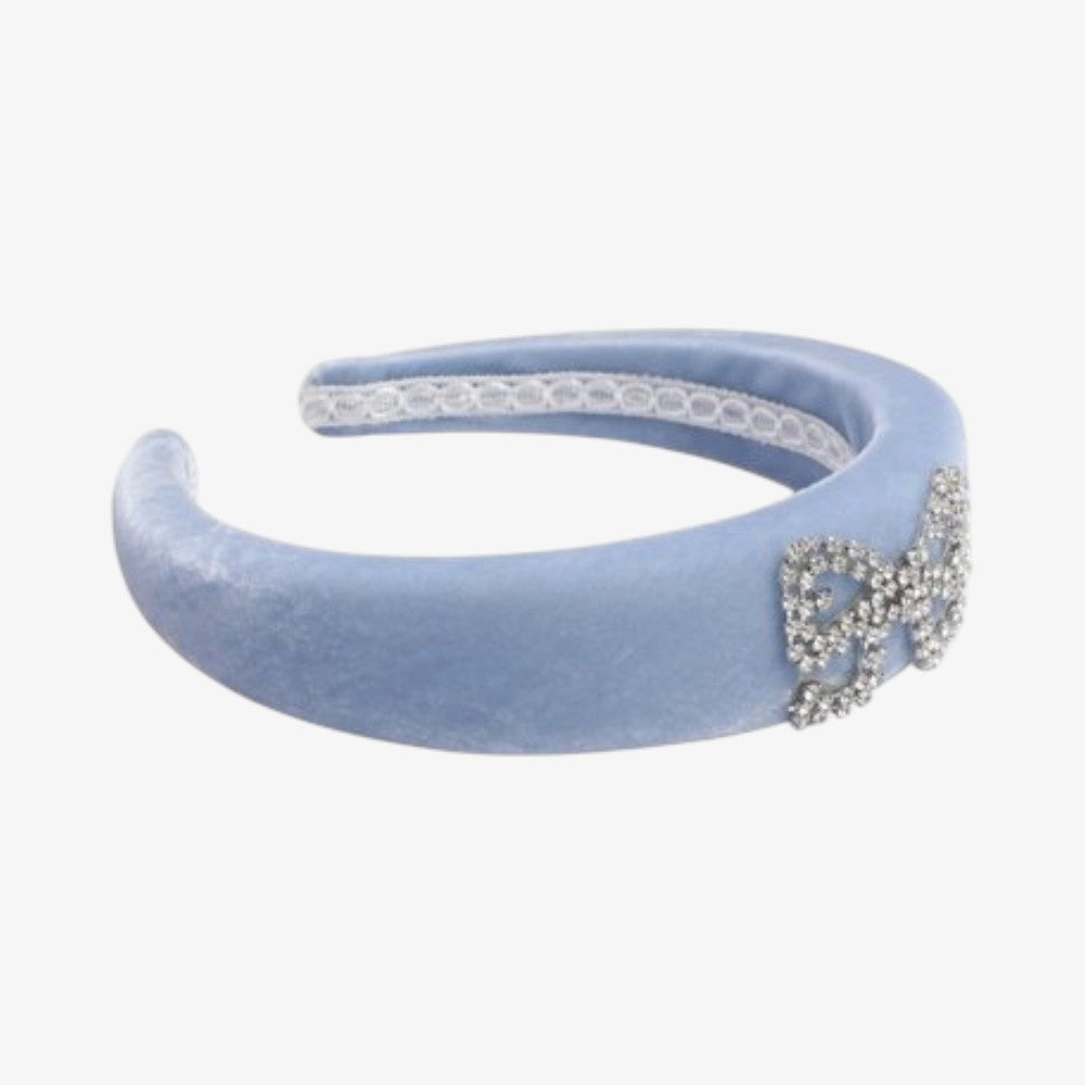 Velvet Headband - Light Blue