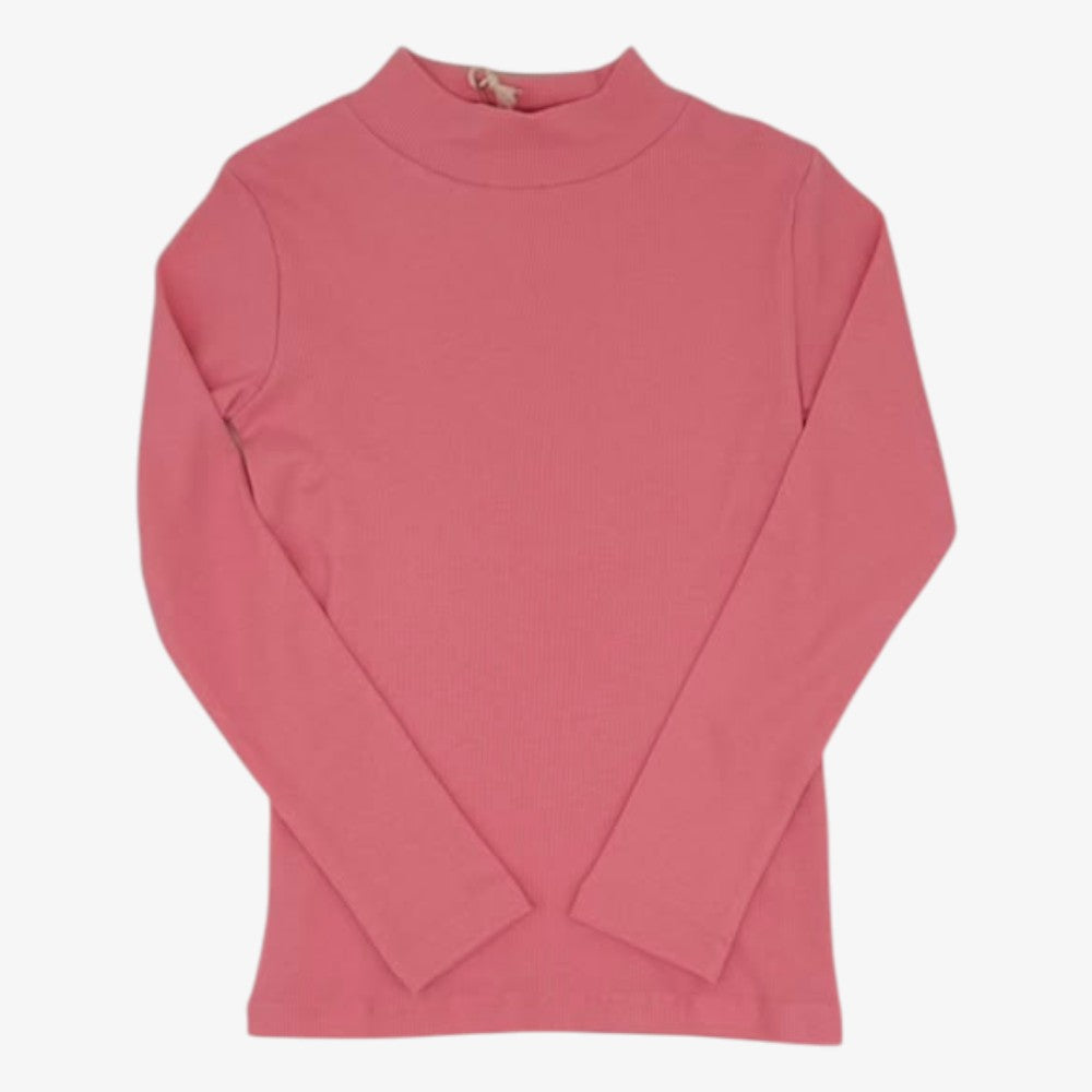 Rib Turtleneck - Rose