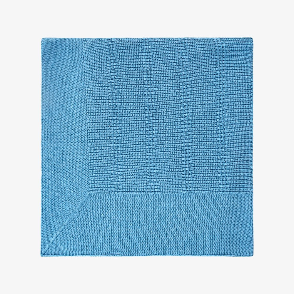 Knit Blanket - Blue