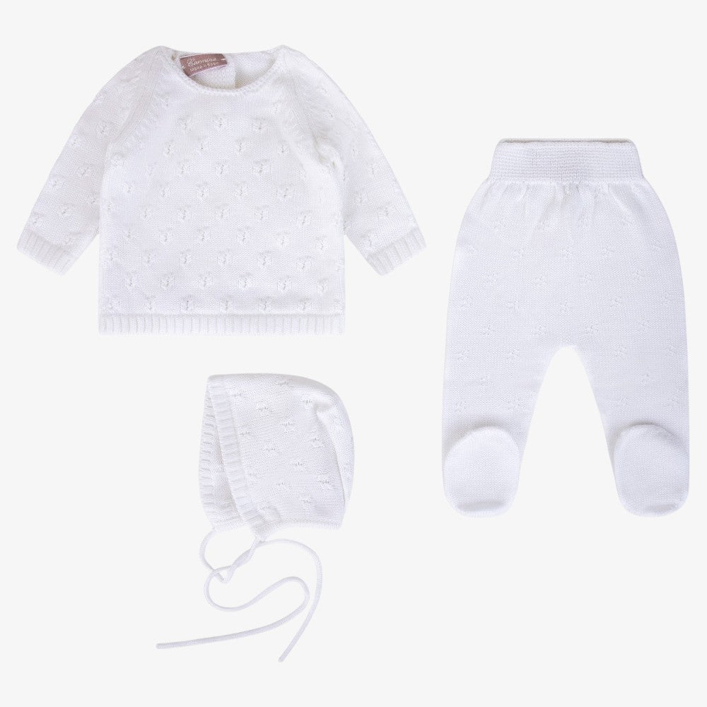 Knit Bris Set - White