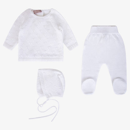 Knit Bris Set - White