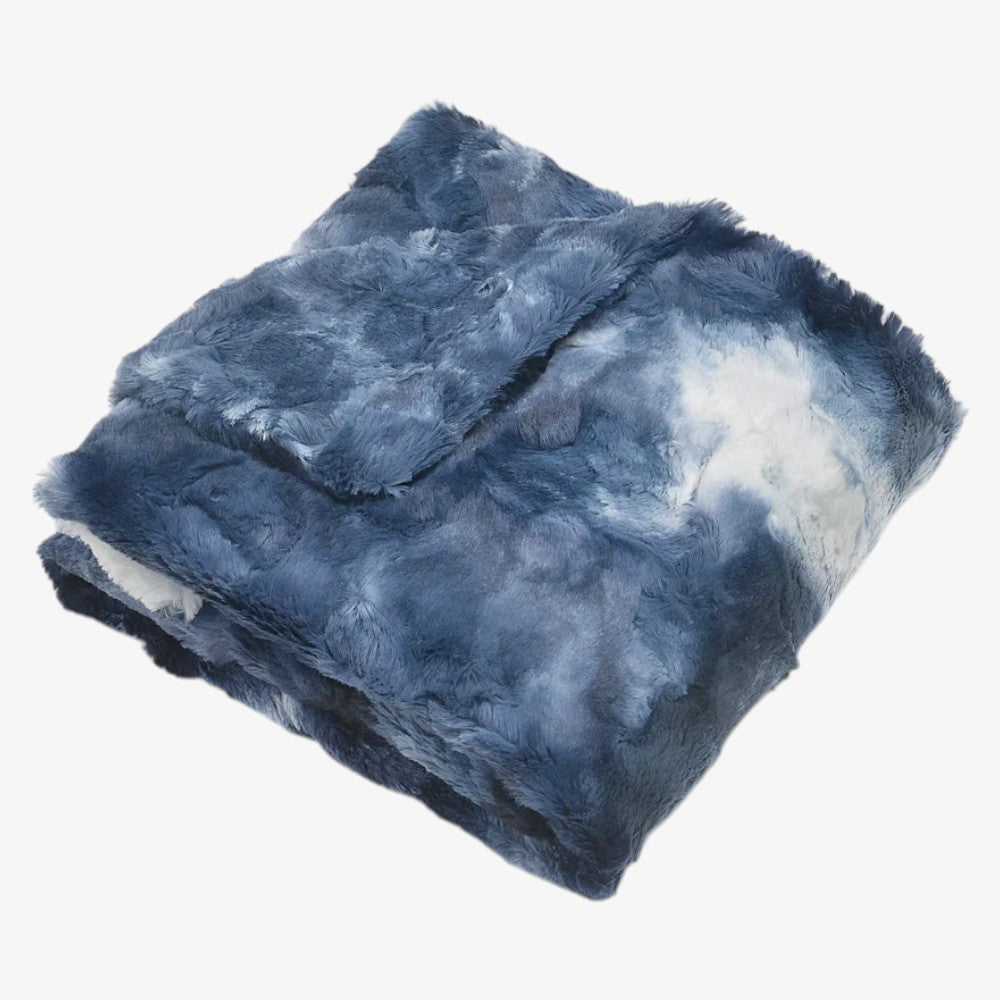 Tie Dye Blanket - Blue