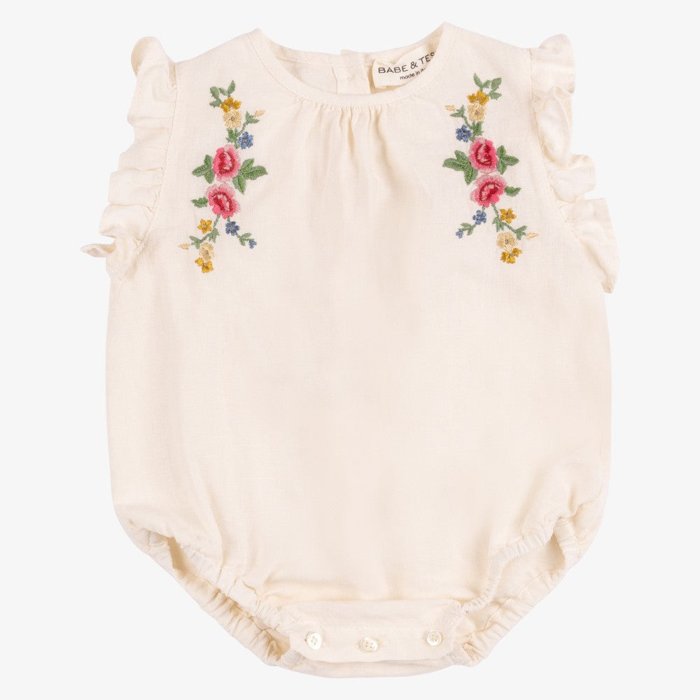 Flora Romper - Natural