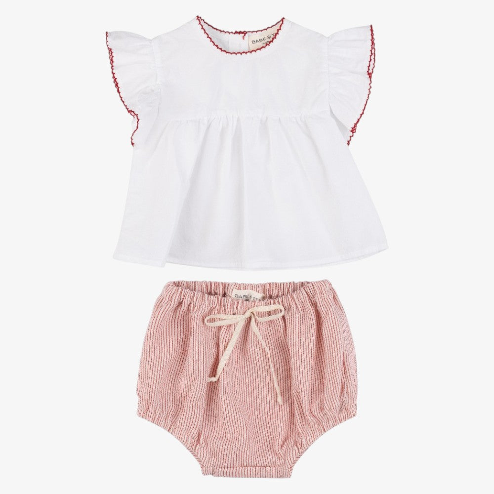 Luisa Shirt And Bloomer - White