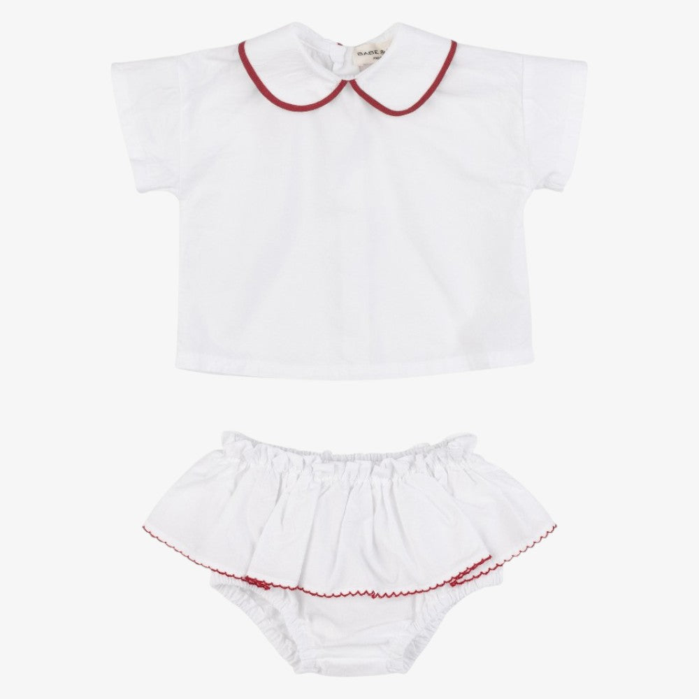 Jacob Shirt And Bloomer - White