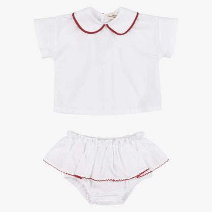 Jacob Shirt And Bloomer - White