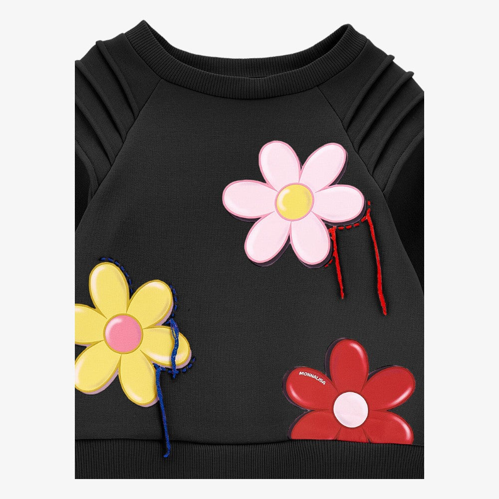 Flower Sweatshirt - Black