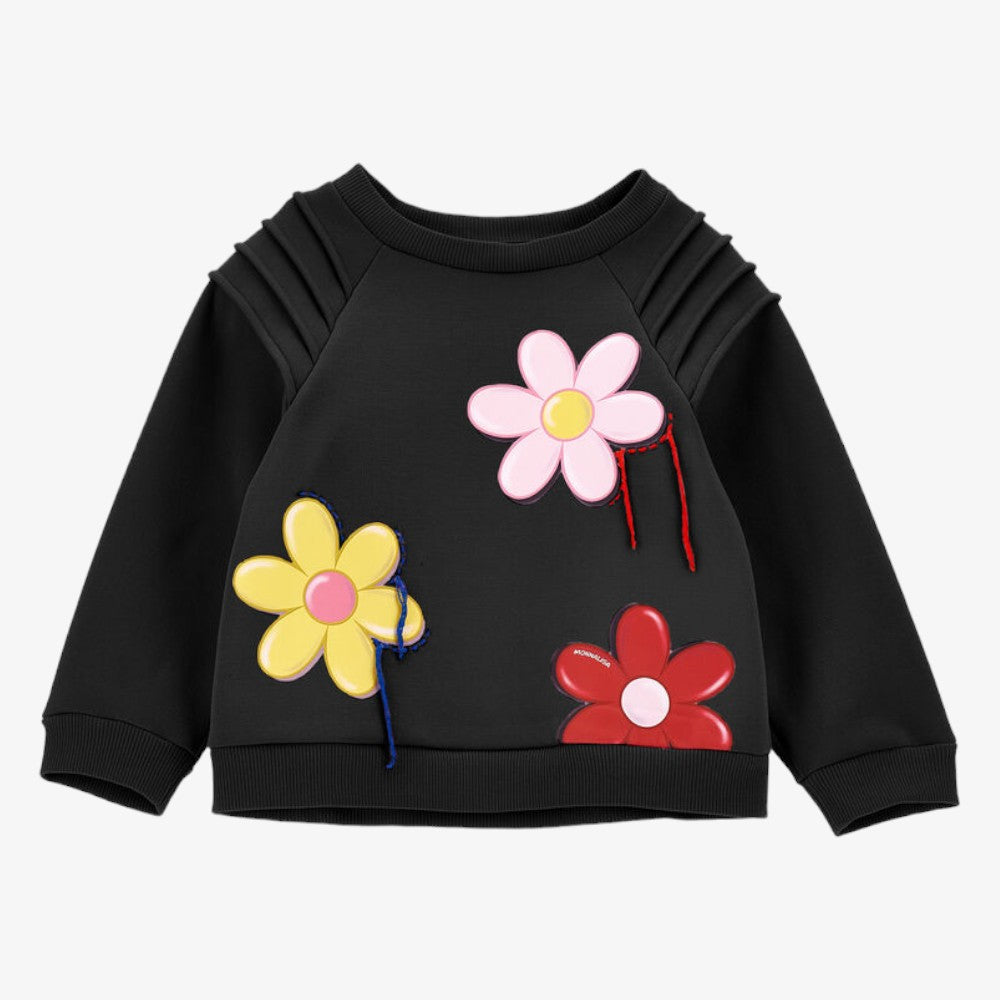 Flower Sweatshirt - Black