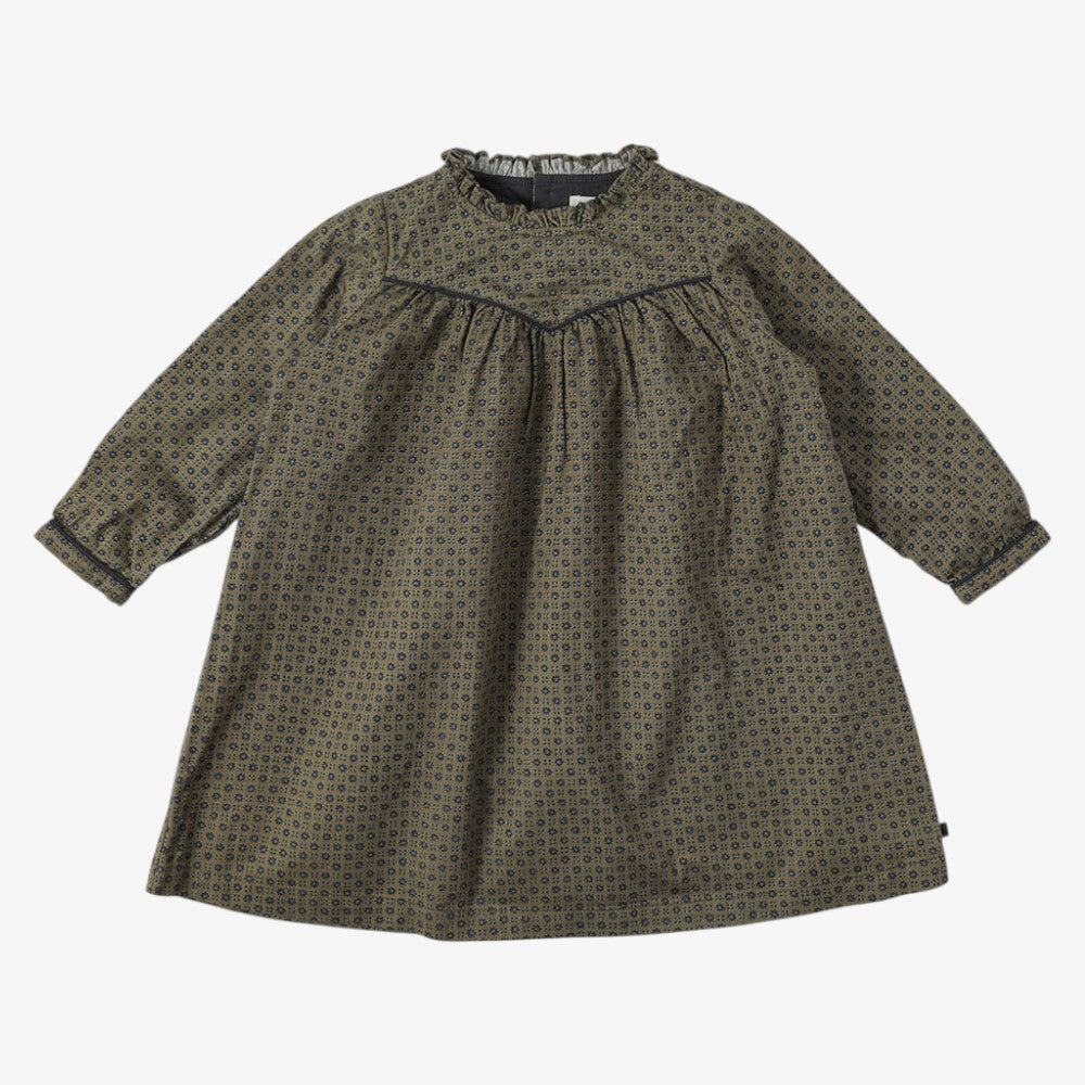 Lua Frill Dress - Khaki