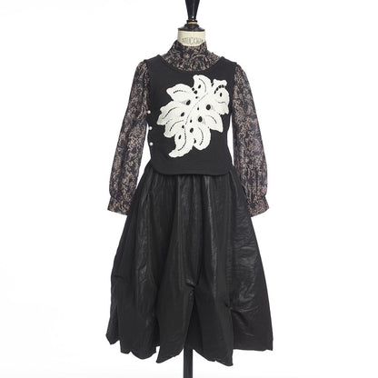 Flower Vest - Black