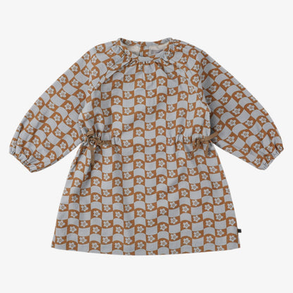 Mathiue Dress - Blue&amp;brown