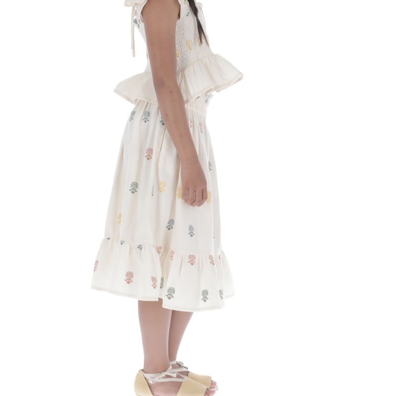 Embroidered Skirt - Ecru/multi