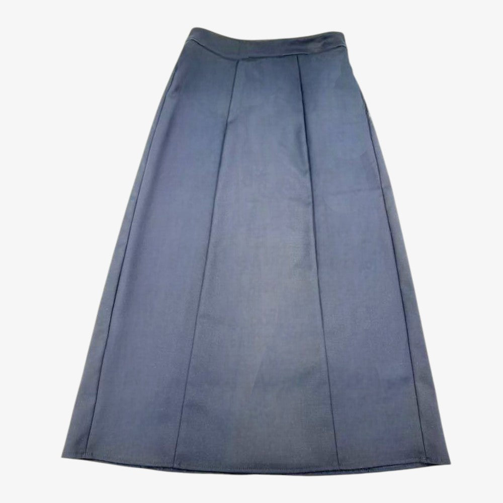 Waistband Woven Skirt - Navy