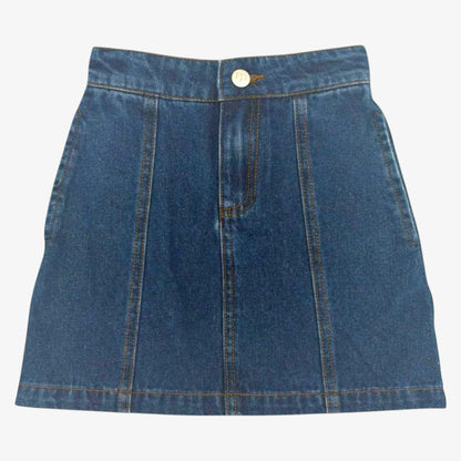 Leopard Skirt - Denim