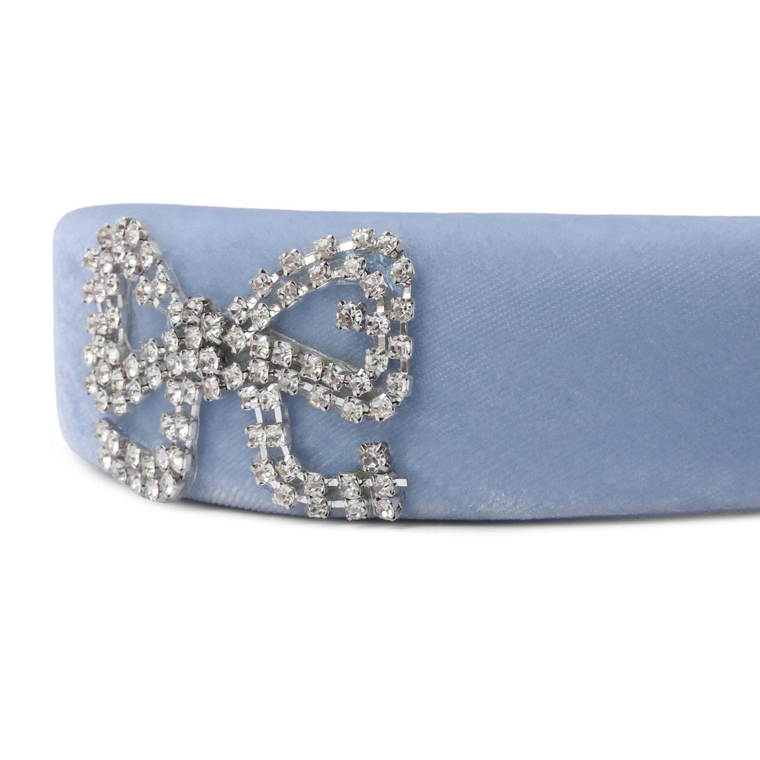 Velvet Headband - Light Blue