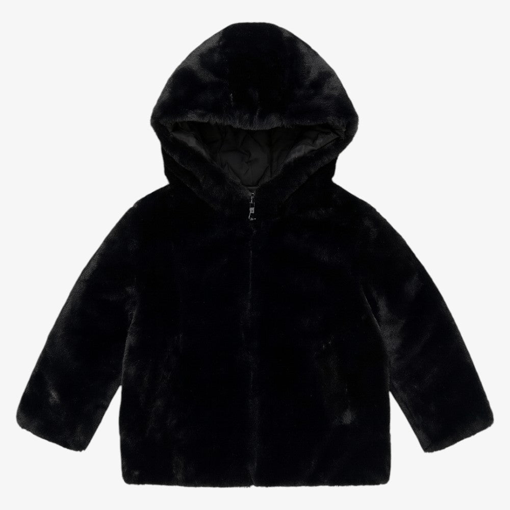 Reversible Fur Jacket - Black