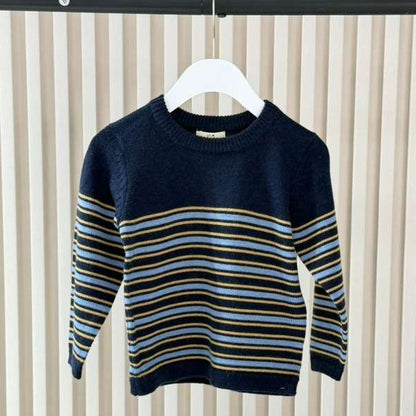 Stripe Sweater - Navy