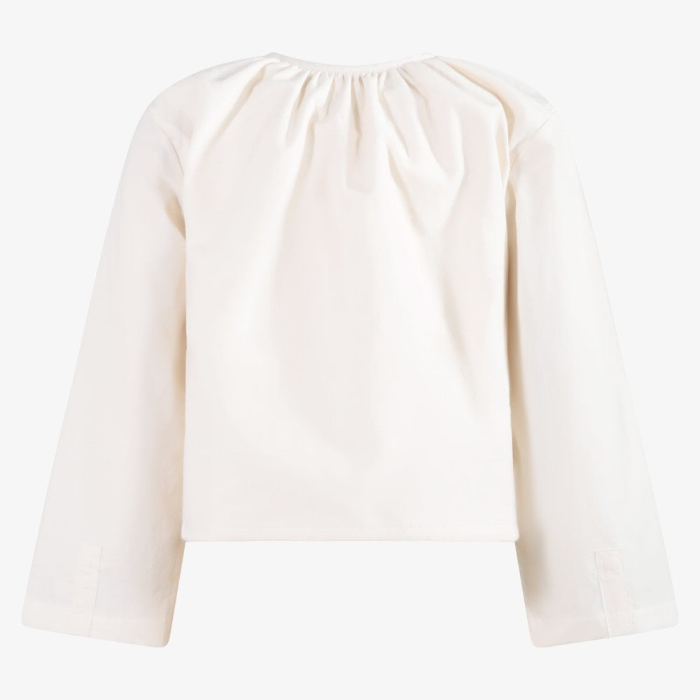 Gathered Blouse - White