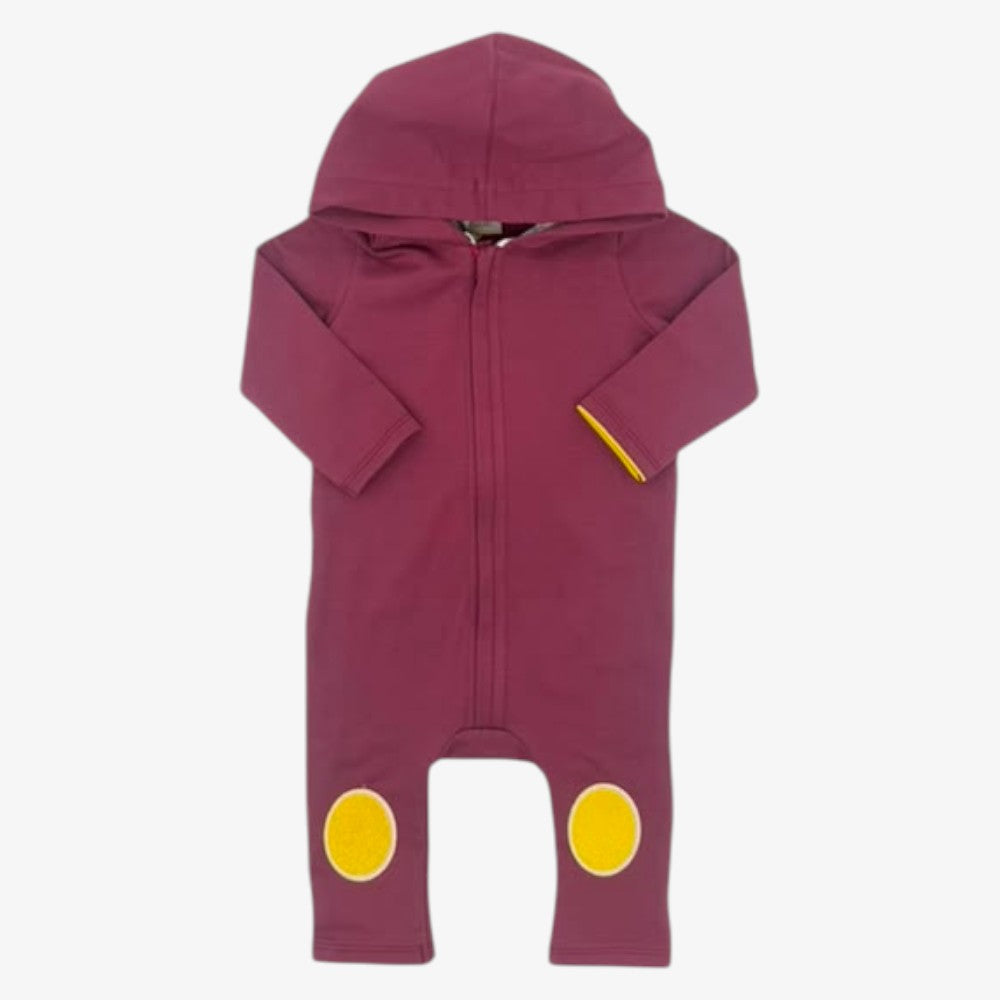 Hoodie Jumpsuit - BURGUNDY &amp; PINK