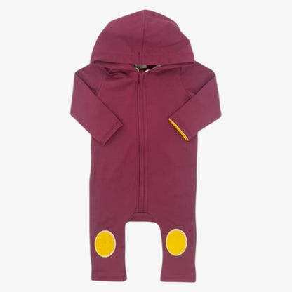 Hoodie Jumpsuit - BURGUNDY &amp; PINK