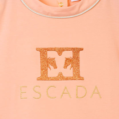 Logo Piped Trim T-Shirt - Peach Pearl