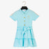 Tie Belt Dress - Tide Blue