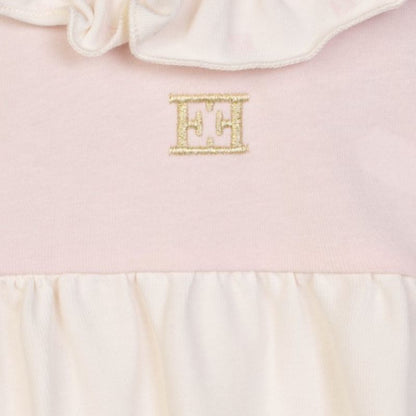 Ruffle Collar Onesie - Pink