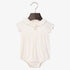Ruffle Collar Onesie - White