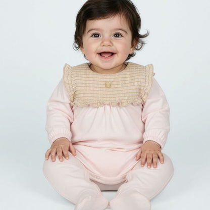 Ruffle Footie - Rosewater