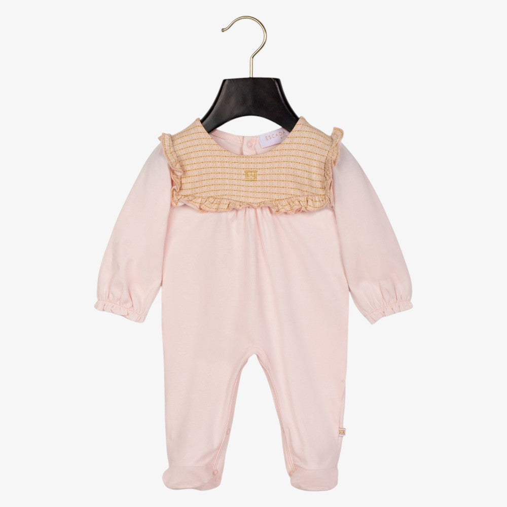 Ruffle Footie - Rosewater