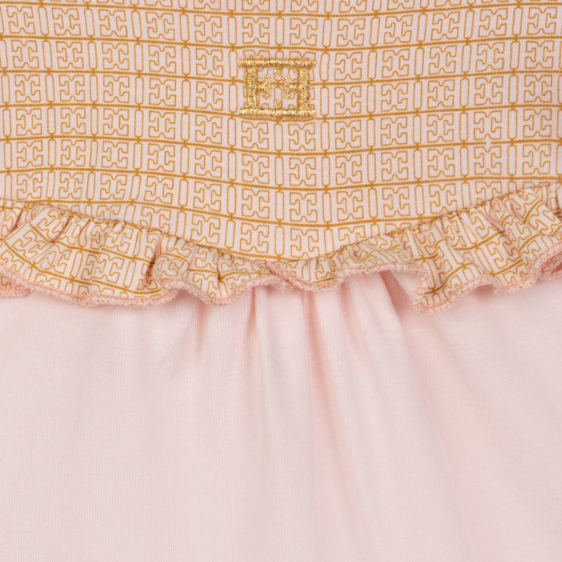 Ruffle Footie - Rosewater