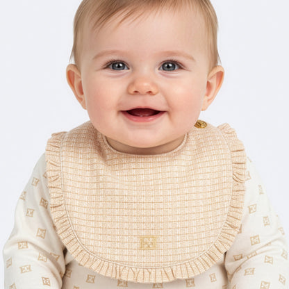 Ruffle Bib - Rosewater