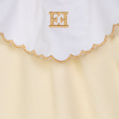 Bib Footie - Antique White