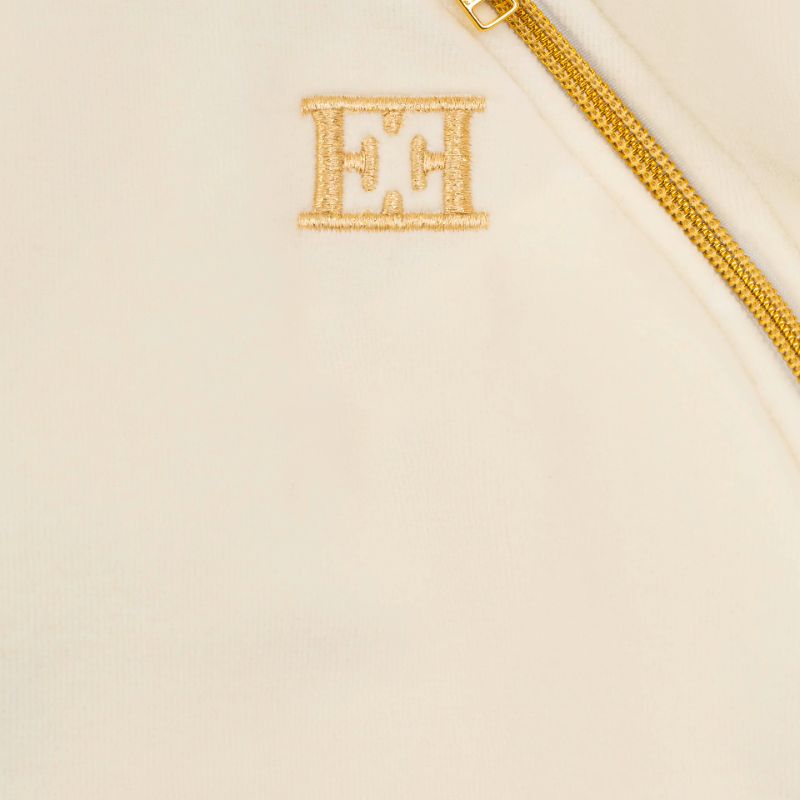 Hooded Footie - Antique White