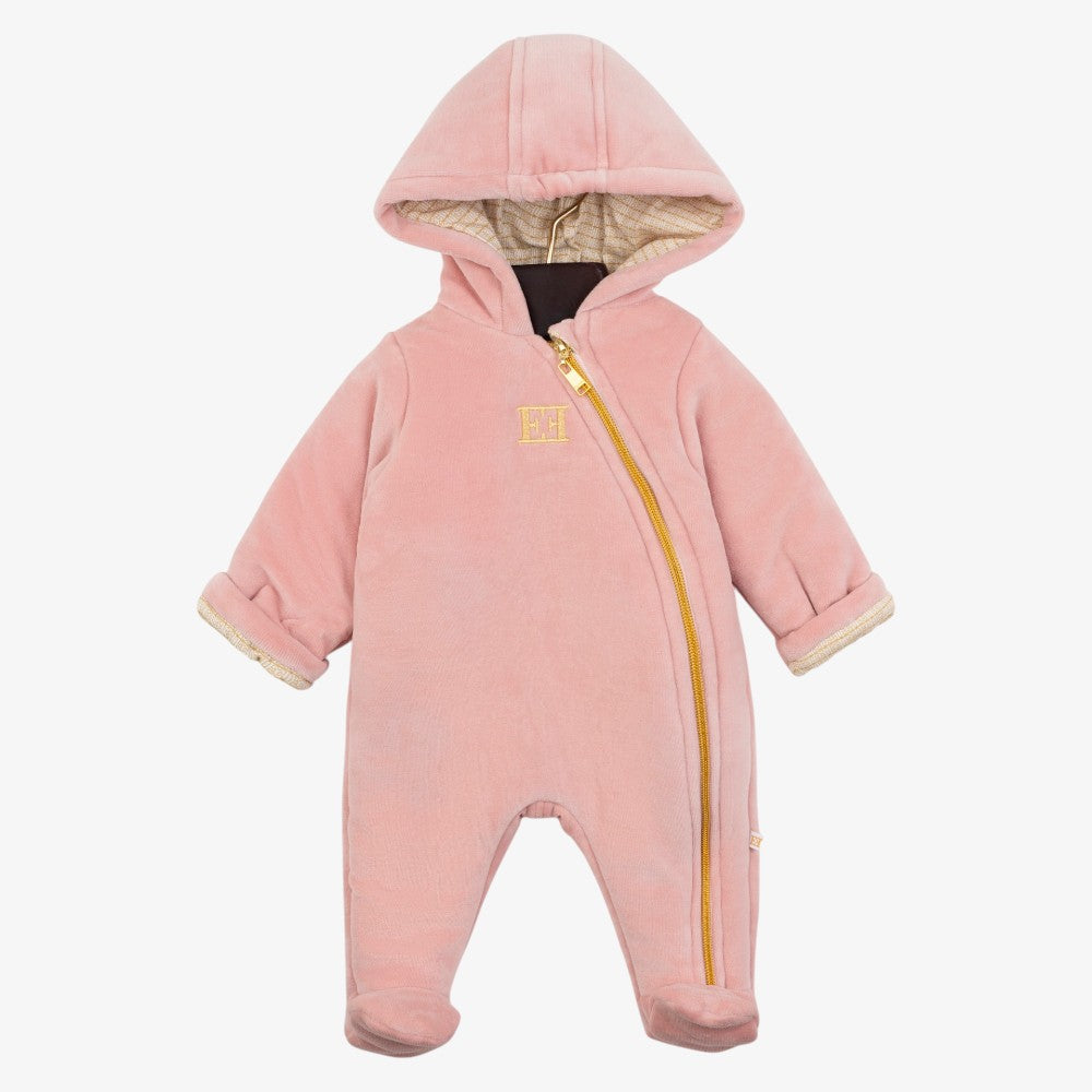 Hooded Footie - Rose