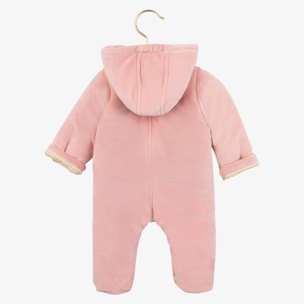 Hooded Footie - Rose