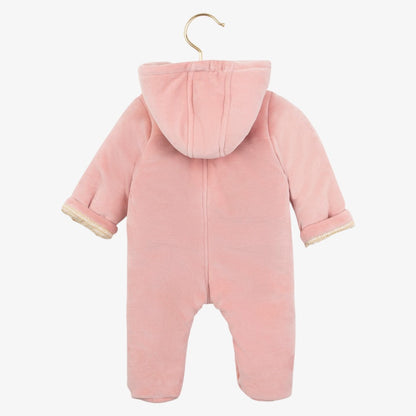 Hooded Footie - Rose