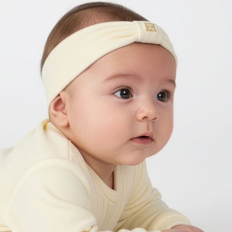 Logo Headband - Antique White