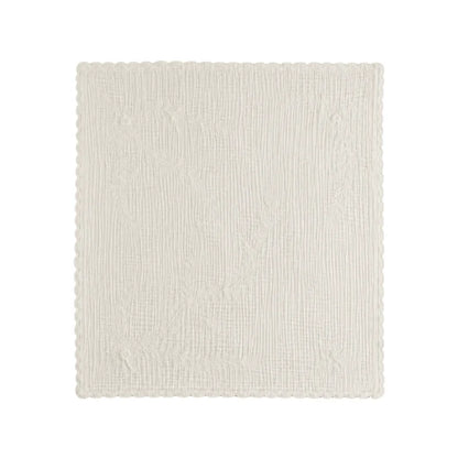 Embroidered Blanket - Ivory