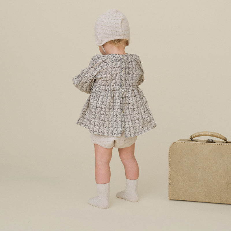 Cherry Dot Blouse And Bloomer - Pink