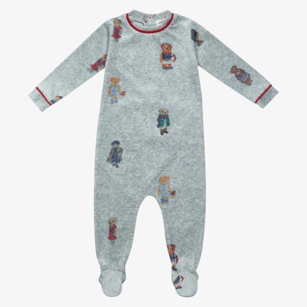 Crew Bear Footie - Red